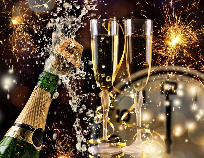 Image New Years champagne celebration